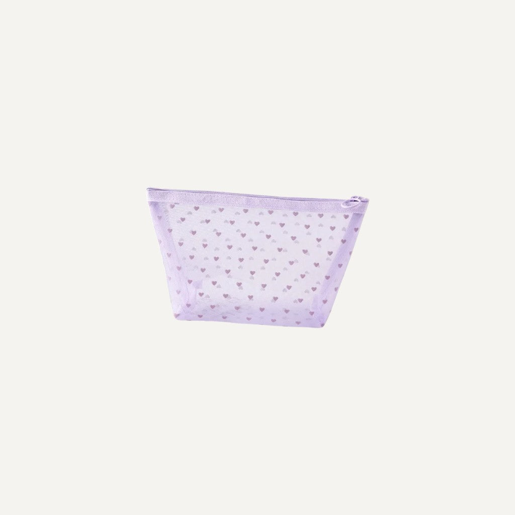 Trousse de toilette transparente Lilas