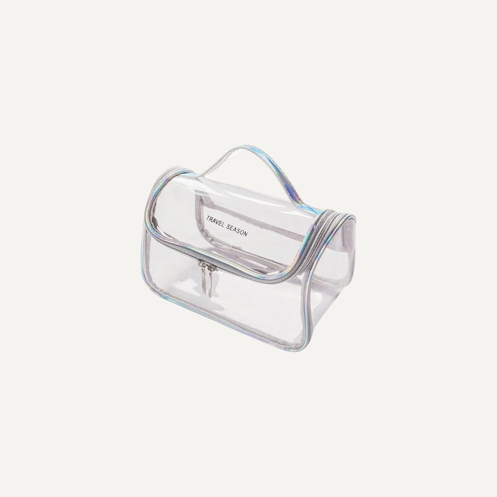 Trousse de toilette transparente Shiny
